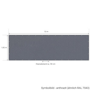 Tennisblende "Colour" - 1,92 m x 12 m