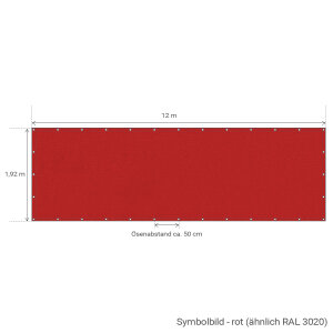 Tennisblende "Colour" - 1,92 m x 12 m