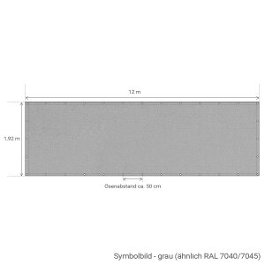 Tennisblende "Colour" - 1,92 m x 12 m