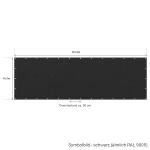 Tennisblende "Colour" – Schutzwert ca. 80% – nach Maß