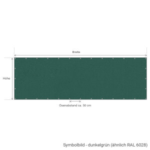 Tennisblende "Colour" – Schutzwert ca. 80% – nach Maß